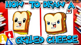 How To Draw A Funny Grilled Cheese Sandwich [upl. by Harihs285]