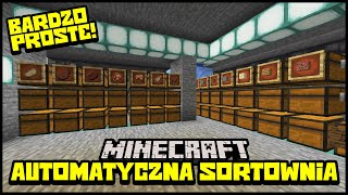 MECHANIZM SORTUJĄCY PRZEDMIOTY w MINECRAFT  Minecraft Mechanizmy  8 [upl. by Eojyllib]