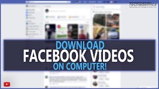 How To Download Facebook Videos To Your Computer  NO SOFTWARE [upl. by Loram689]