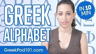 Review Greek Alphabet in 10 minutes  Write and Read Greek [upl. by Notnats532]