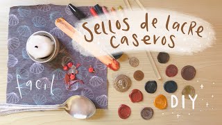 DIY  SELLOS Y LACRE CASEROS  f a c i l 🌸 [upl. by Ydneh]