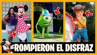 15 PERSONAJES DE PARQUES DISNEY QUE ROMPIERON SU DISFRAZ [upl. by Drud952]