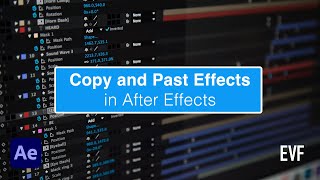 How to Copy and Paste Effects in After Effects [upl. by Jacobsen]