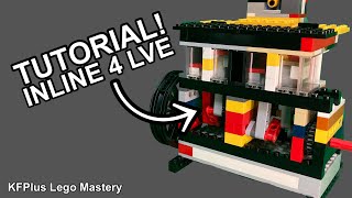 Inline 4 Lego Vacuum Engine Tutorial [upl. by Marys]