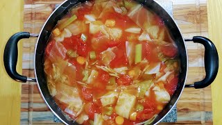 Weight loss Cabbage Soup Recipe By Healthy Food Fusion [upl. by Oiratnom]