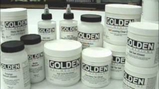 Collage GOLDEN Gels and Mediums as an Adhesive [upl. by Eek]