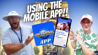 How To Use The Universal Orlando Mobile App  Universal Mobile Ordering Virtual Lines At Universal [upl. by Yesoj326]