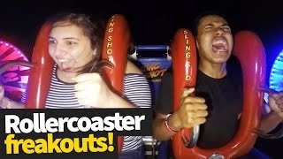 Hilarious Rollercoaster Moments  Funny Reactions and Fails [upl. by Lorn925]