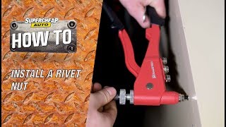 How to  Install A Rivet Nut  Nut Sert  ToolPRO Rivet Nut Tool [upl. by Camilia678]