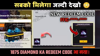 FREE FIRE NEW REDEEM CODE TODAY  1875 DIAMOND REDEEM CODE 1 MARCH  FF NEW REDEEM CODE 1 MARCH [upl. by Ronoh]