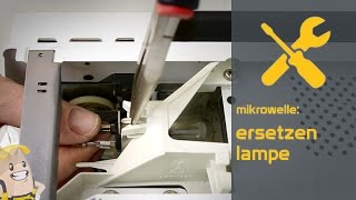 Ersetzen der Lampe Ihrer Mikrowelle  Das Ersatzteilecenterde Verfahren [upl. by Alexina]