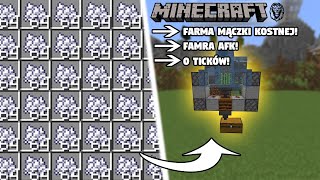 Minecraft  Farma 0 Tickowa Mączki Kostnej Oraz Trzciny Farmy [upl. by Terryl]