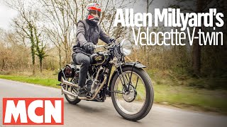 Allen Millyards homemade Velocette Vtwin  MCN  Motorcyclenewscom [upl. by Moulton]