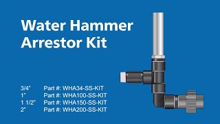 Water Hammer Arrestor Kit 34quot  Dosatron [upl. by Einnok]