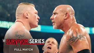 FULL MATCH Goldberg vs Brock Lesnar Survivor Series 2016 [upl. by Alberta]