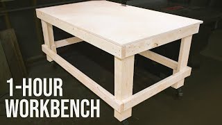 The 1Hour Workbench  Outfeed Table  Woodworking DIY [upl. by Rivera]