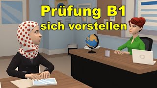 Prüfung B1  DTZ  sich vorstellen  Sprechen Teil 1 [upl. by Kelam680]