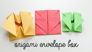 Origami Envelope Box Tutorial  DIY  Paper Kawaii [upl. by Arv]