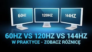 60Hz VS 120Hz VS 144Hz w praktyce  Zobacz Różnicę [upl. by Innattirb]