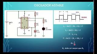 OSCILADOR 555 ASTABLE Y MONOSTABLE [upl. by Berwick]