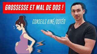 GROSSESSE ET MAL DE DOS  EXPLICATION ET EXERCICES KINÉ [upl. by Iaria]