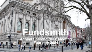 FUNDSMITH Annual Shareholders Meeting February 2024 [upl. by Wimsatt714]