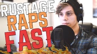 RUSTAGE RAPS FAST  301 words UNDER 1 minute [upl. by Townsend823]