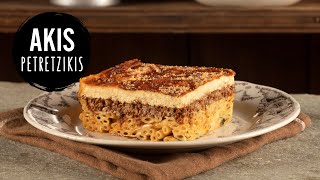 Pastitsio Greek Baked Pasta  Akis Petretzikis [upl. by Novihc386]