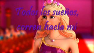 Barbie Escuela de Princesas  El mundo a mis pies Letra [upl. by Arfihs]