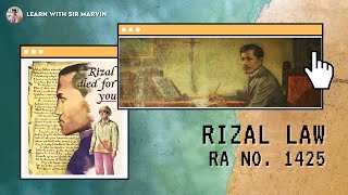 Chapter 1 RIZAL LAW RA No 1425 [upl. by Lorenzana]