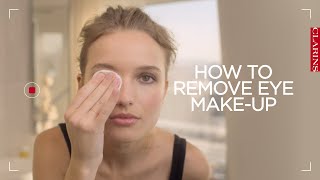 How to remove eye makeup  Clarins [upl. by Ansela]