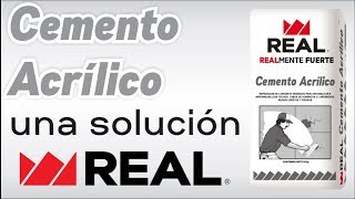 CEMENTO ACRÍLICO UNA SOLUCIÓN REAL [upl. by Anaiv]