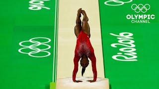 1️⃣6️⃣  Simone Biles highest scored event  16050  31DaysOfOlympics [upl. by Neelrahs98]