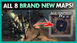 Overview of ALL NEW Maps in AoE4 [upl. by Naux]