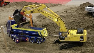 Camion Ruspe Escavatori Radio Control Model Expo Italy Verona 2018 \ RC Model Trucks and Excavators [upl. by Eula]