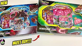 Pokémon Best Buy Unboxing BLASTOISE VMAX amp VENUSAUR VMAX Battle Box Battle Styles GOLD PULLED [upl. by Vokay]