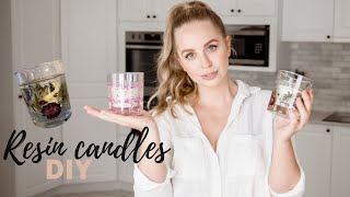 How to make RESIN CANDLES [upl. by Standice]