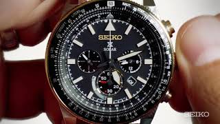 Seiko How To Video Solar Chronograph with Power Reserve Indicator [upl. by Ariada725]