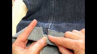 Hemming Jeans The Easy Way [upl. by Kcirdneked]