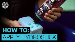 How To Apply HydroSlick Ceramic Coating Hyperwax  Chemical Guys [upl. by Nuahs]