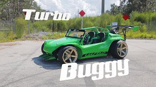 Aircooled Turbocharged Buggy  Street Fun [upl. by Adnelg4]