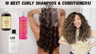 10 Shampoo amp Conditioners for CurlyWavy Hair Drug store and High End Options [upl. by Veleda]