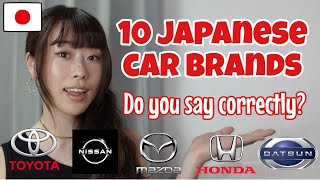 How Japanese Pronounce Japanese Car Brands  Nissan Datsun Toyota etc [upl. by Ogilvy490]