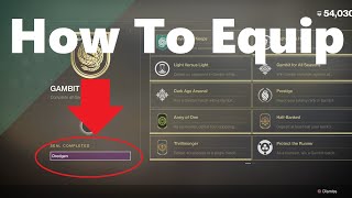 How To Unlock And Equip A Title  Seals Title Rewards  Destiny 2 [upl. by Elrebma]