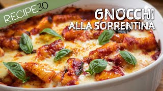 Gnocchi Sorrentina with tomato basil sauce made from scratch [upl. by Korella]