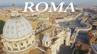 ROME from above  A 4K Drone aerial view [upl. by Retxed]