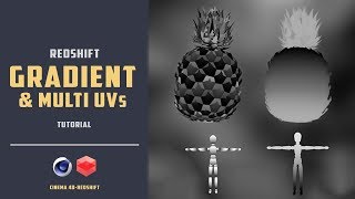 How to apply gradient on a object with redshift CINEMA 4D TUTORIAL [upl. by Charlotte]