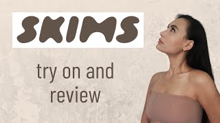 Review  SKIMS quotFits Everybodyquot Bandeau Bra  Strapless Bra that Stays Up [upl. by Skilken800]