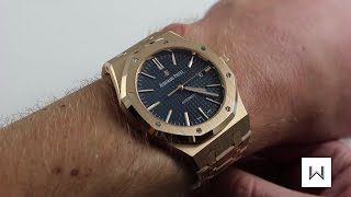 Audemars Piguet Royal Oak 15400OR Luxury Watch Review [upl. by Nedah190]