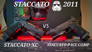 STI Staccato XC vs Staccato P Limited Dawson precision ice compensator  2011 Battle of the COMPS [upl. by Zabrine]